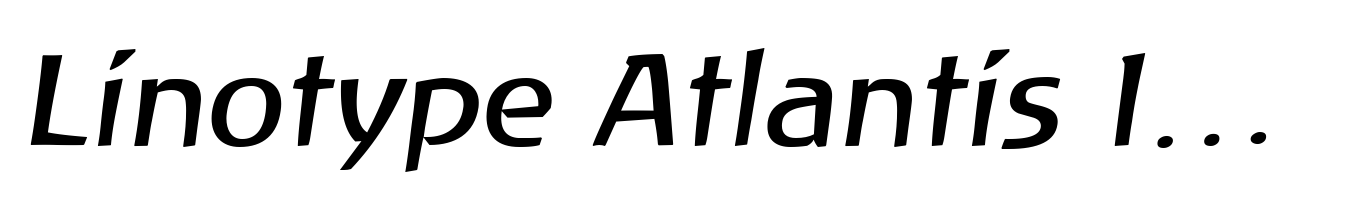 Linotype Atlantis Italic
